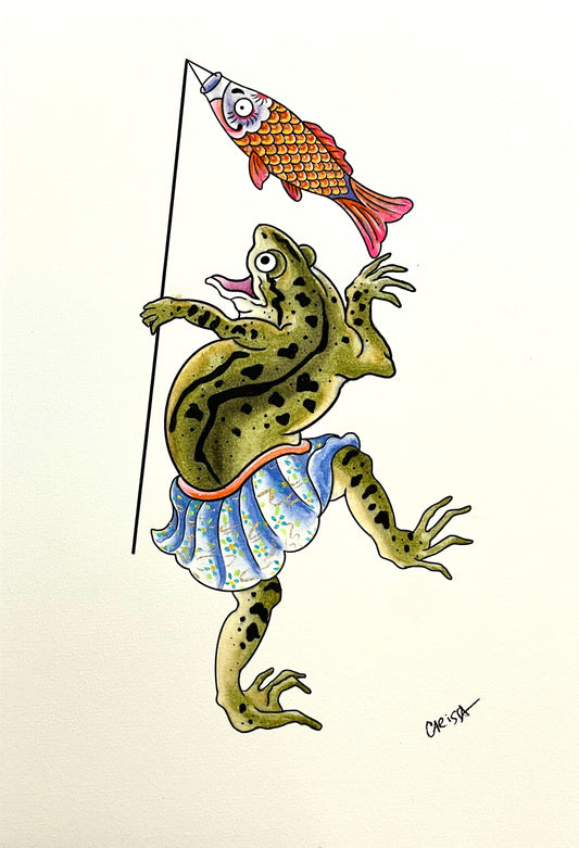 Kaeru and Fish Kite