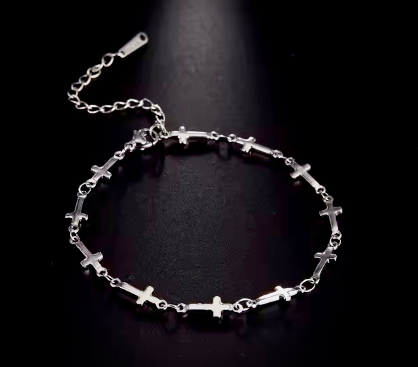 Cross Bracelet - Available in Gold or Silver