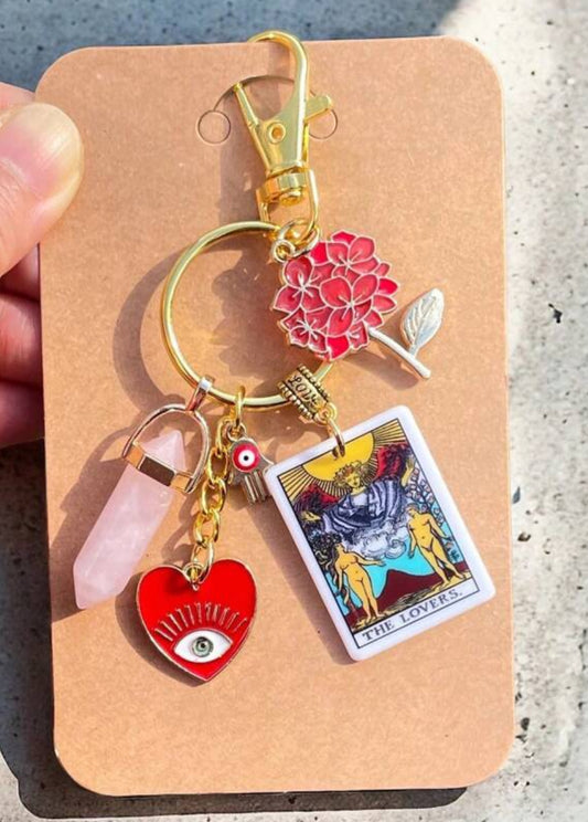 Evil Eye - Tarot Card Keychain / Bag Charm