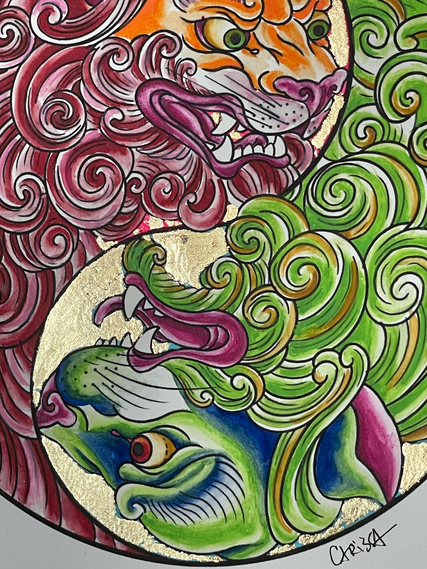 Balance - 9x12 mixed media on paper