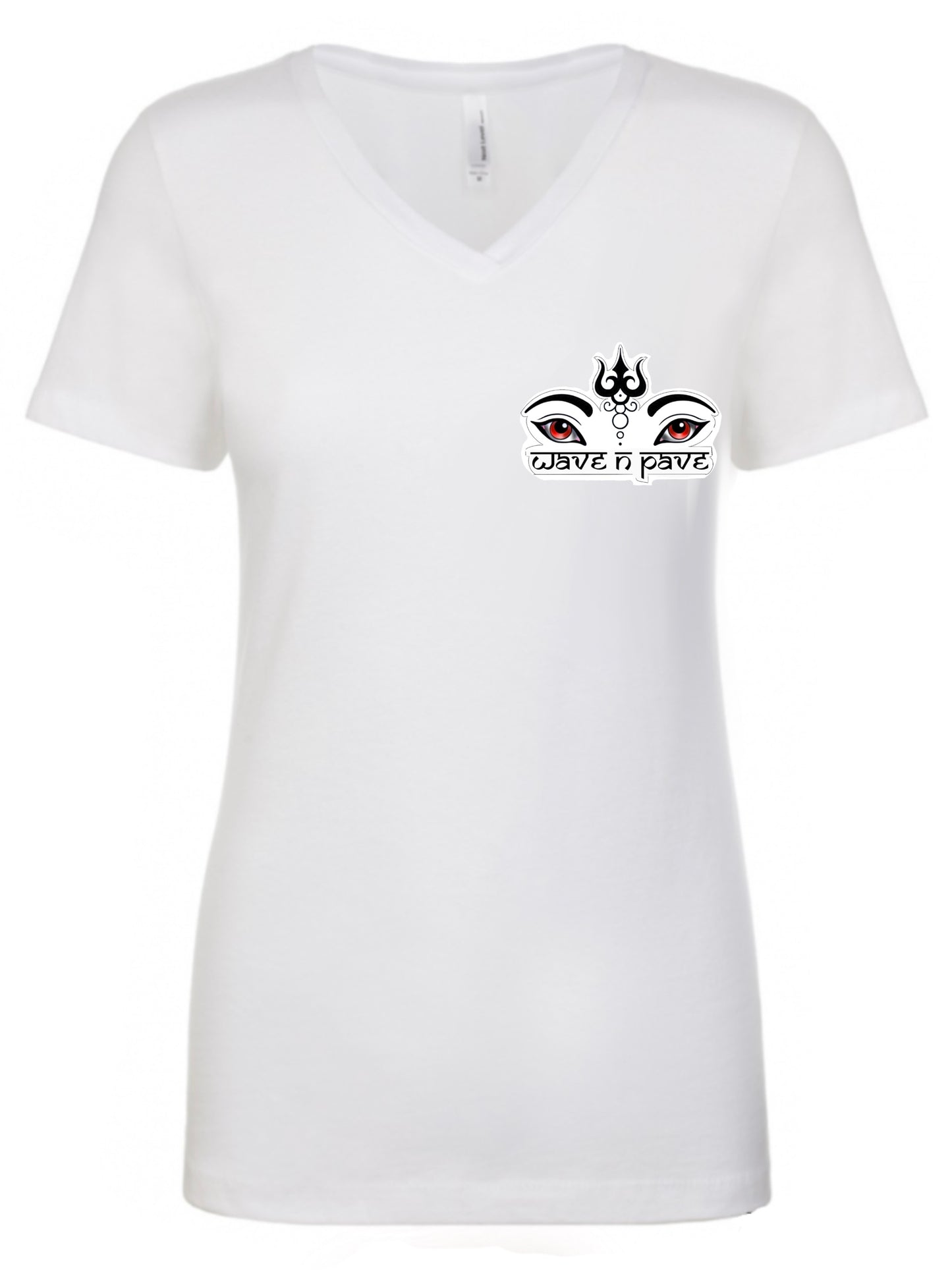 Ganesha Womans Fitted V-Neck Tee Shirt