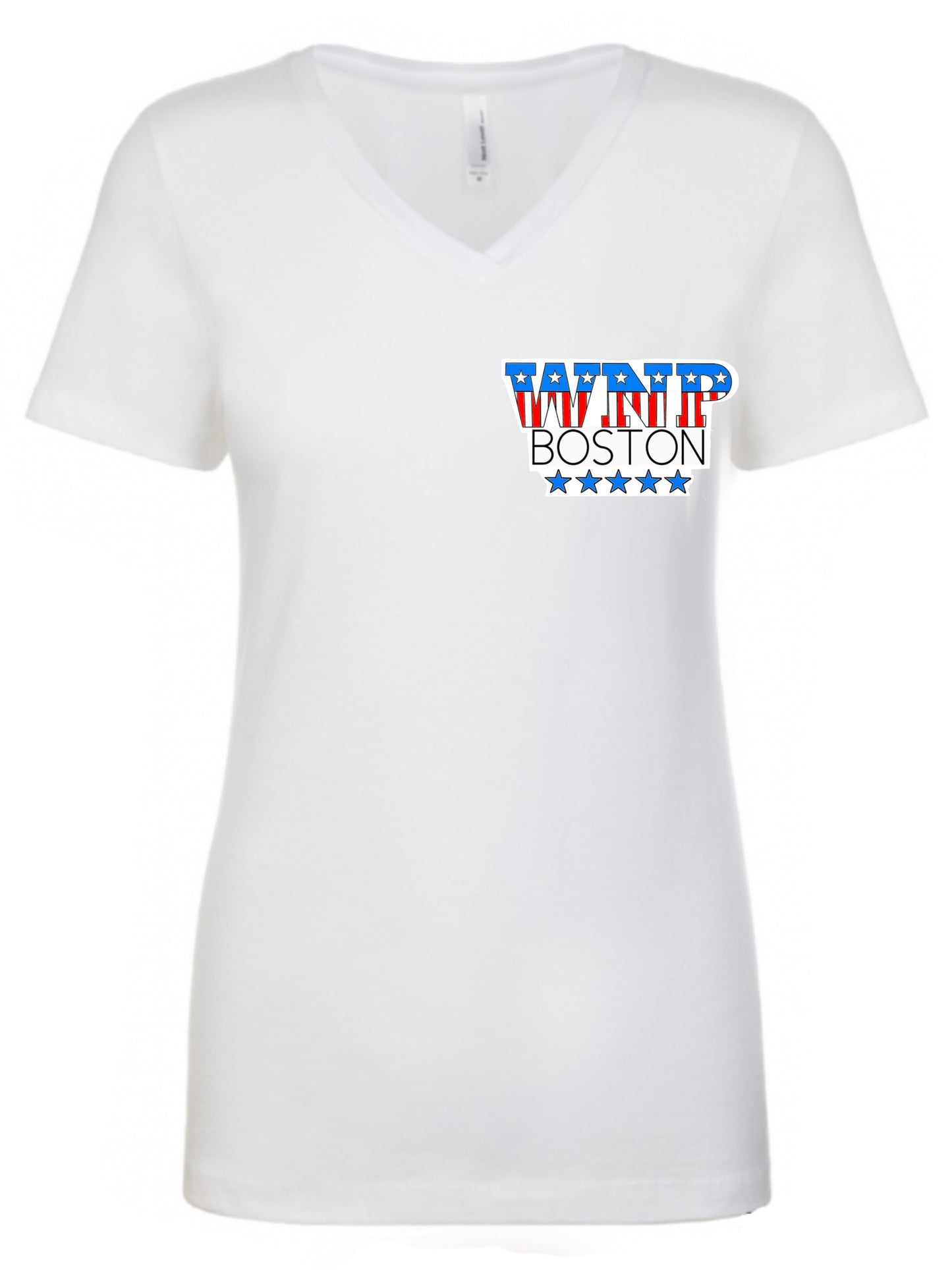 Land Of The Free Womans V-Neck Tee