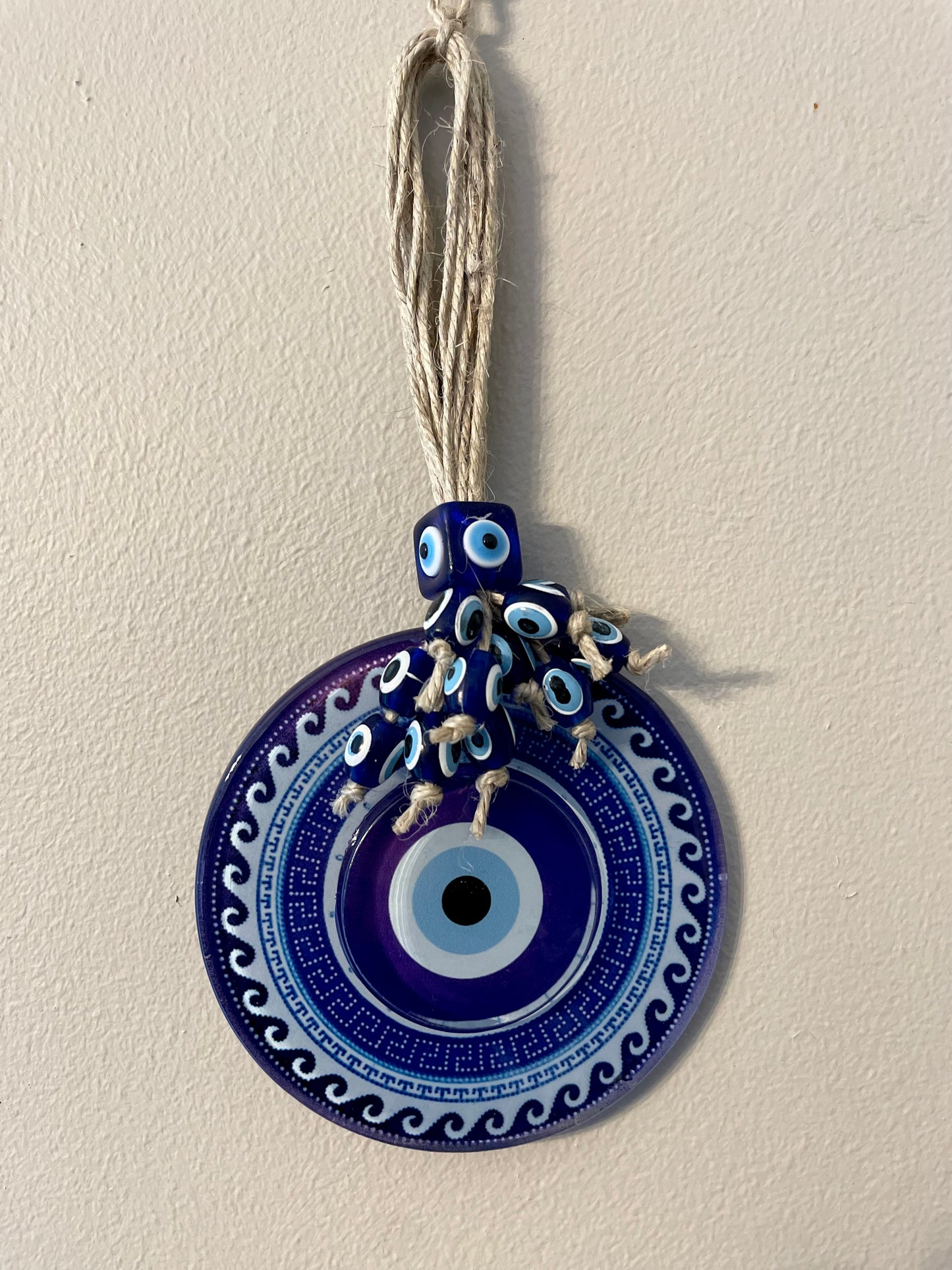 Large Glass Evil Eye Wall Hanging