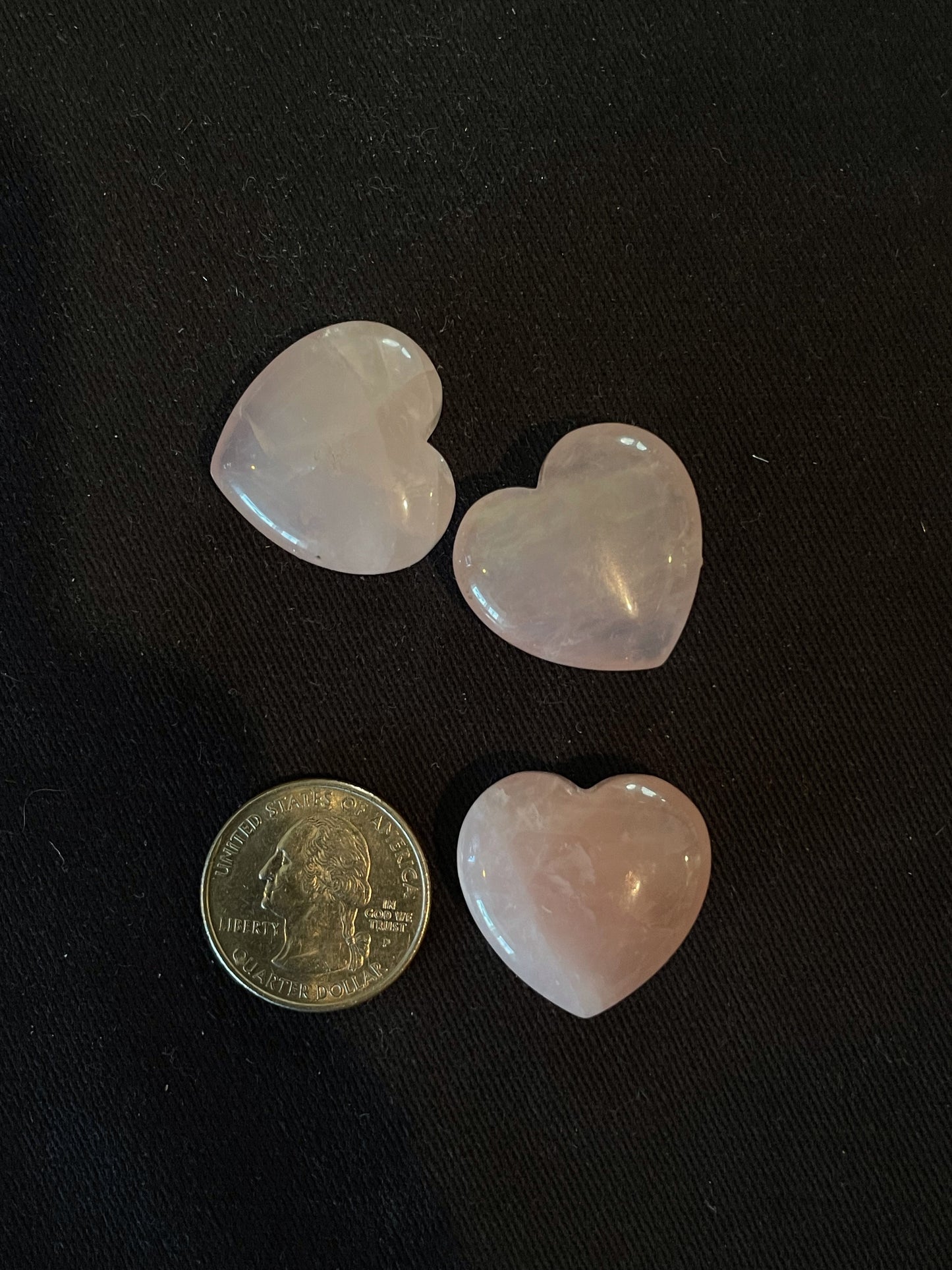 Rose Quartz Heart Pocket Stone