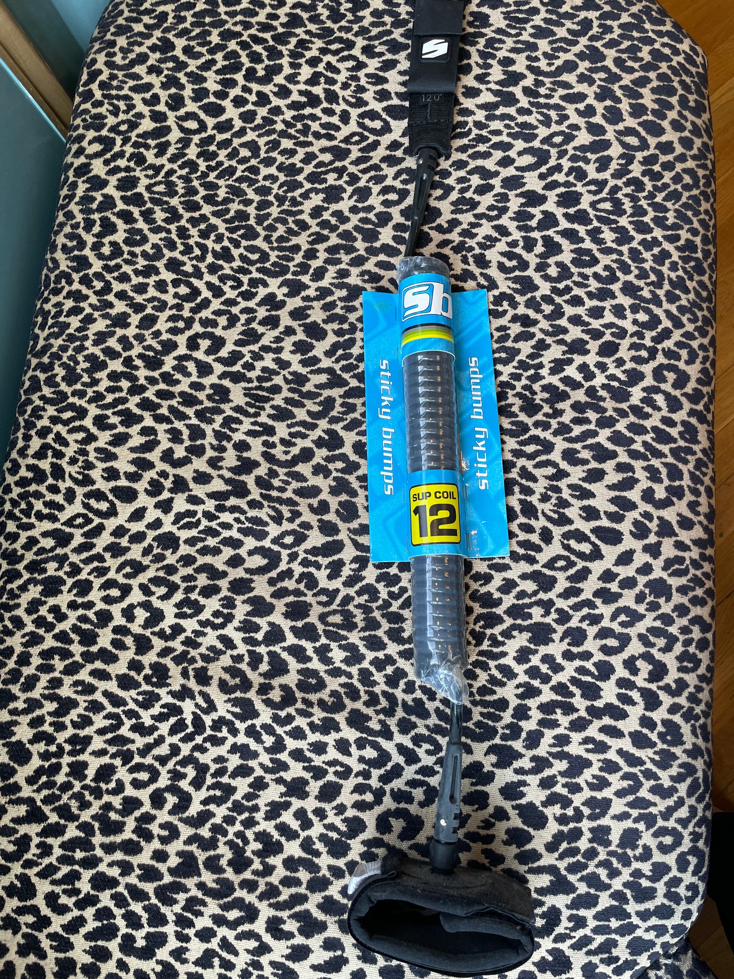 Sticky Bumps Sup Coil Leash- Black-10’, 11’, 12’