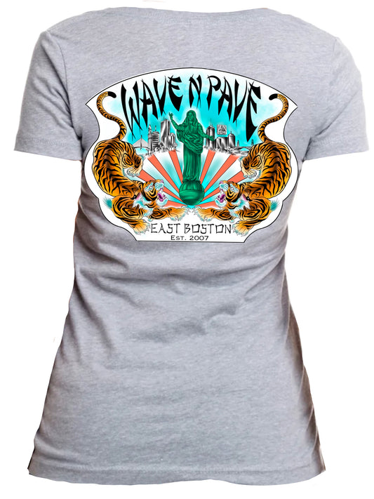 Eastie Tiger Woman’s Fitted Tee