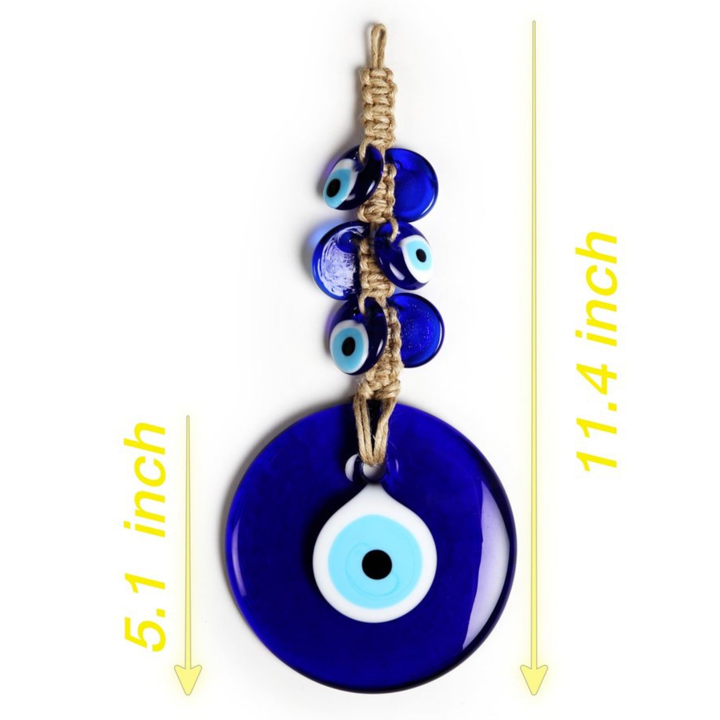 Large Turkish Glass Evil Eye Wall Hanging