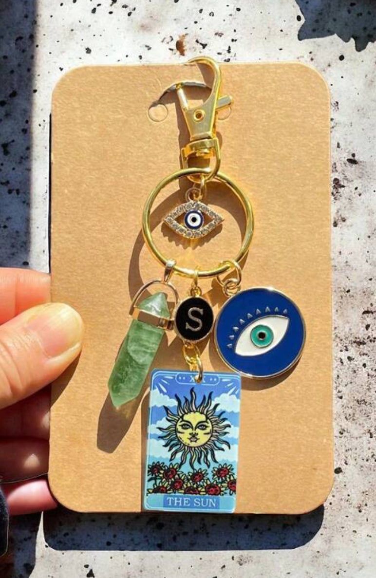 Evil Eye - Tarot Card Keychain / Bag Charm