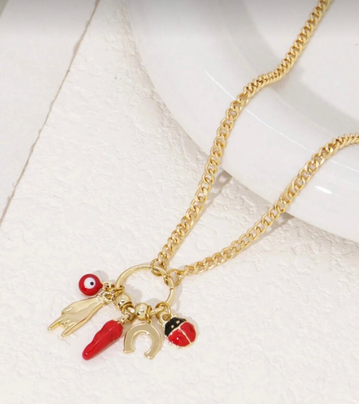 Evil Eye Protection Charm Necklace
