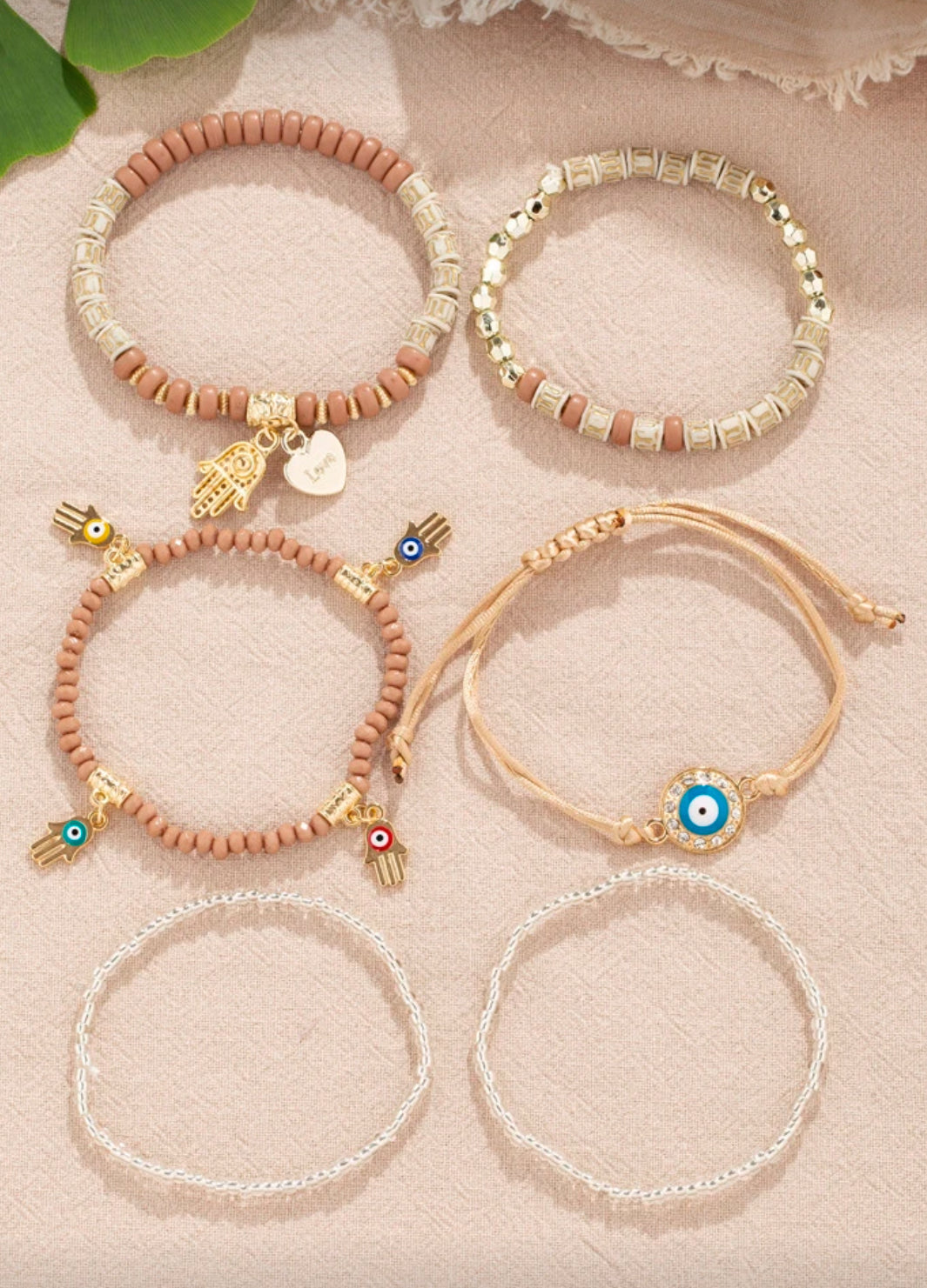 Evil Eye 6 bracelet set- multiple colors to choose from