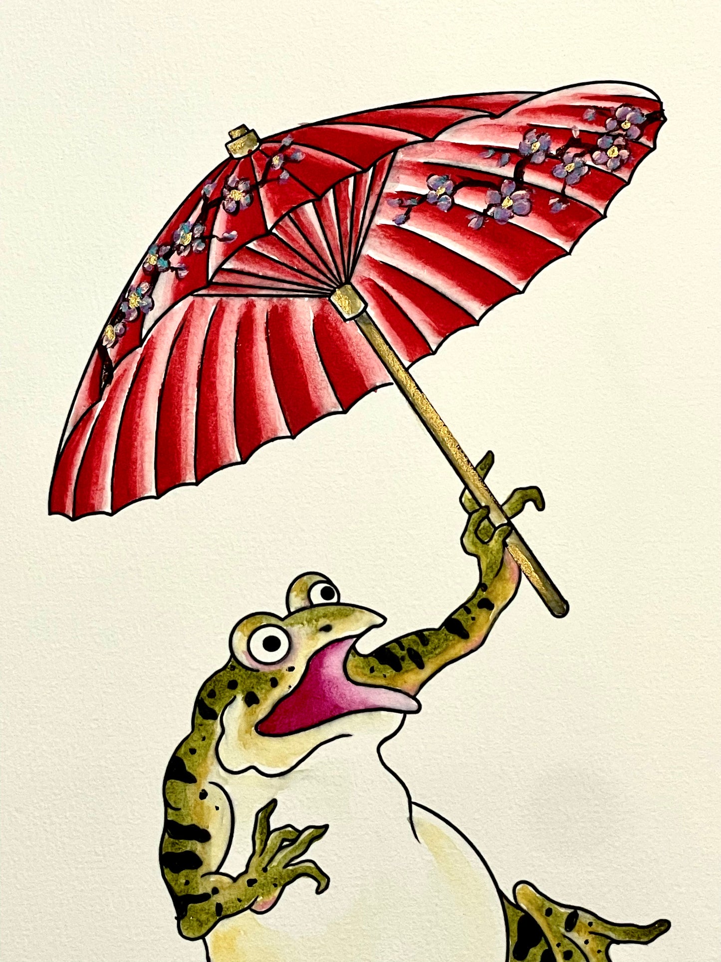 Kaeru and the Red Umbrella