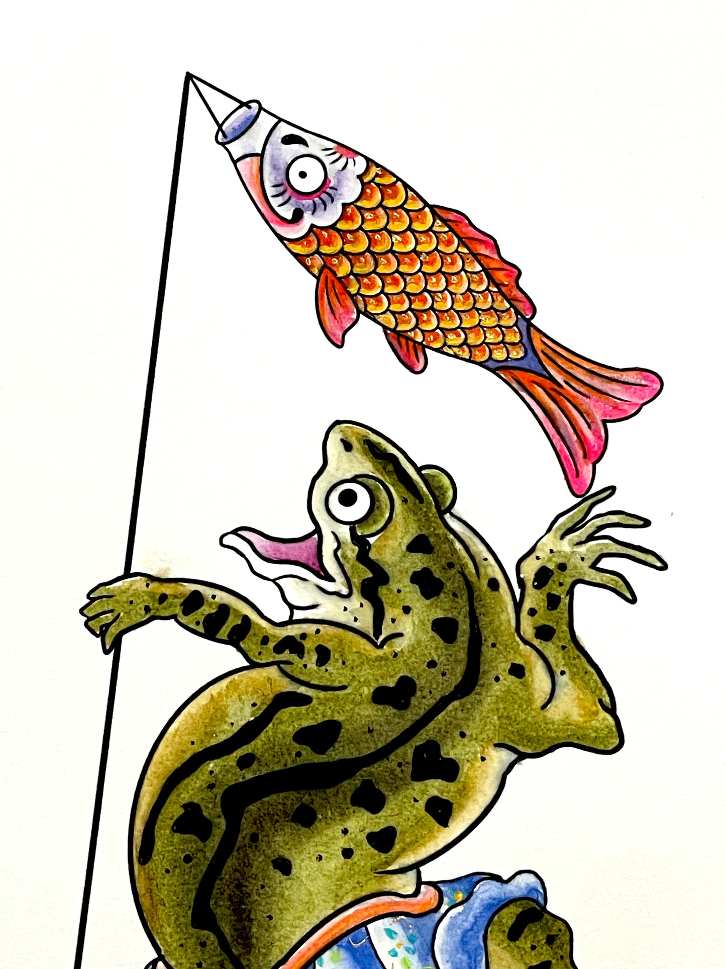 Kaeru and Fish Kite
