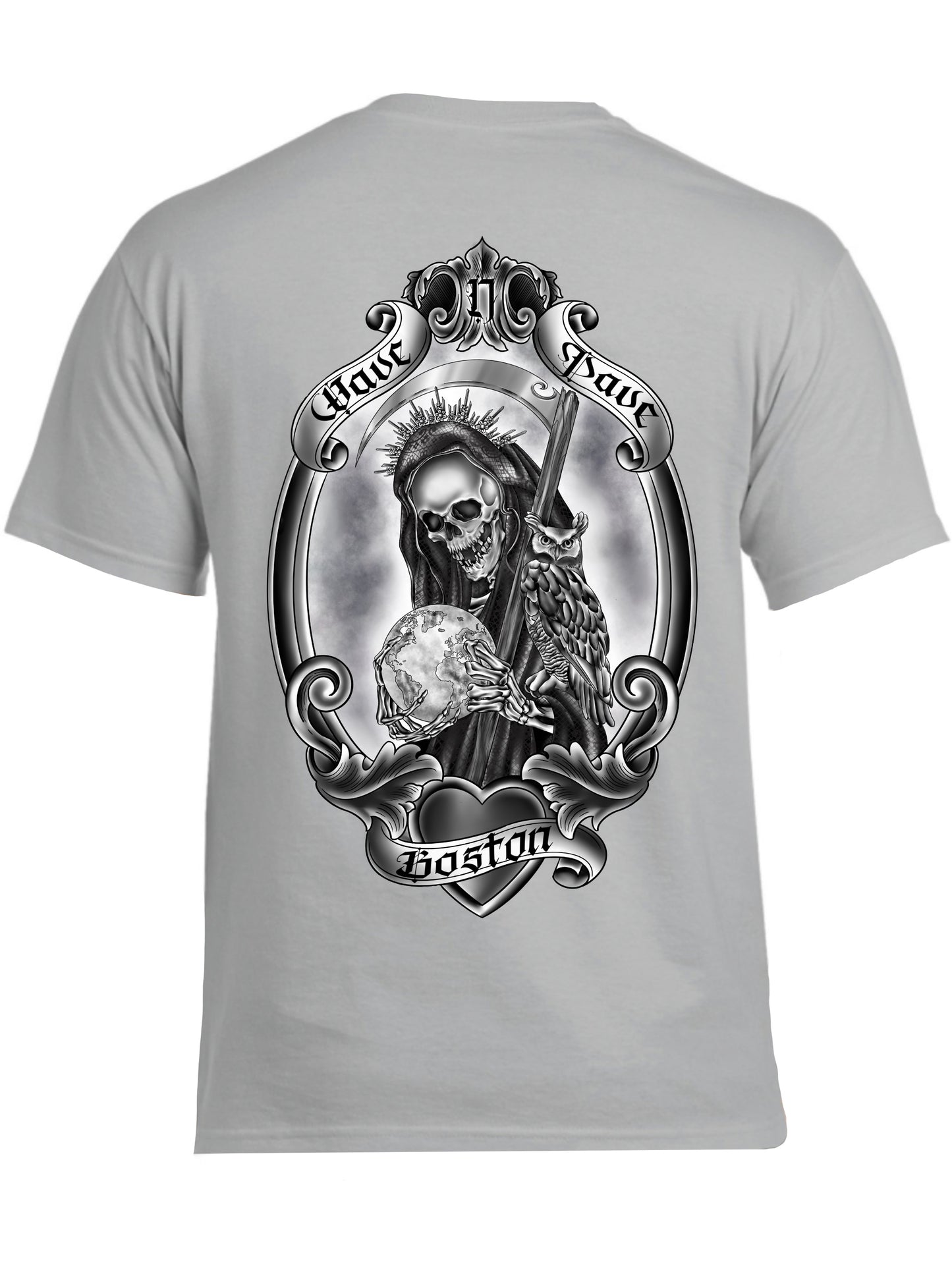Santa Muerte Boston Mens Tee
