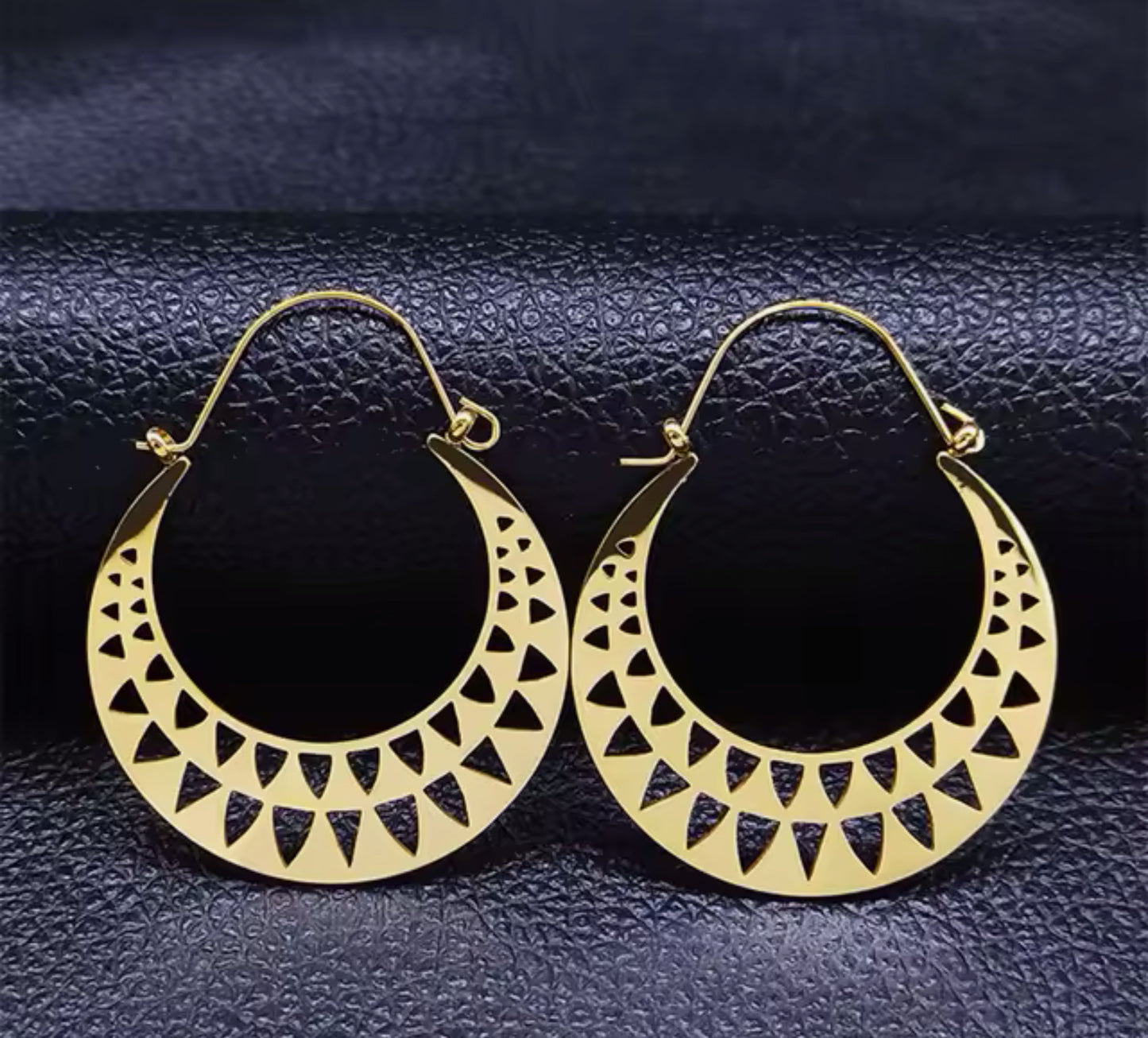 Mandala Style Hoop Earrings