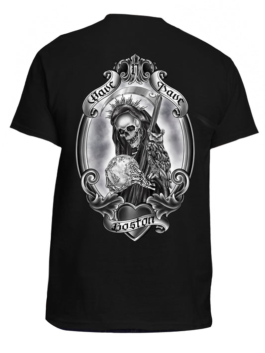 Santa Muerte Boston Mens Tee