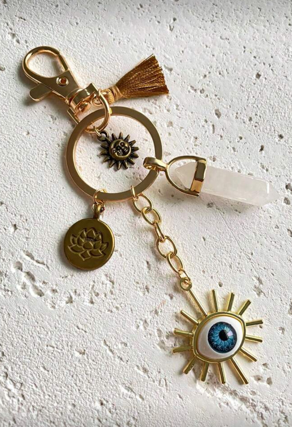 Evil Eye - Tarot Card Keychain / Bag Charm