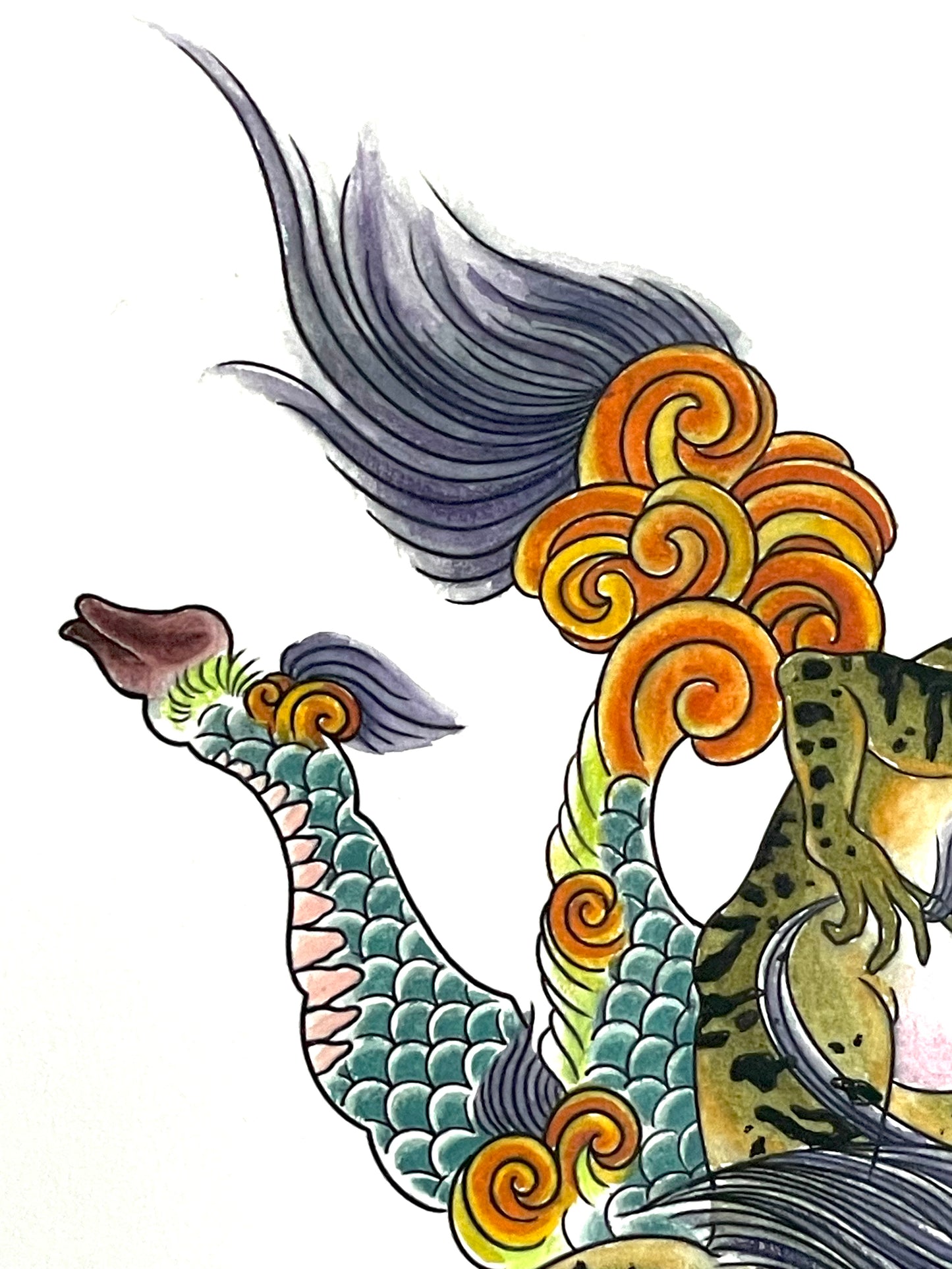 Kaeru Riding Kirin
