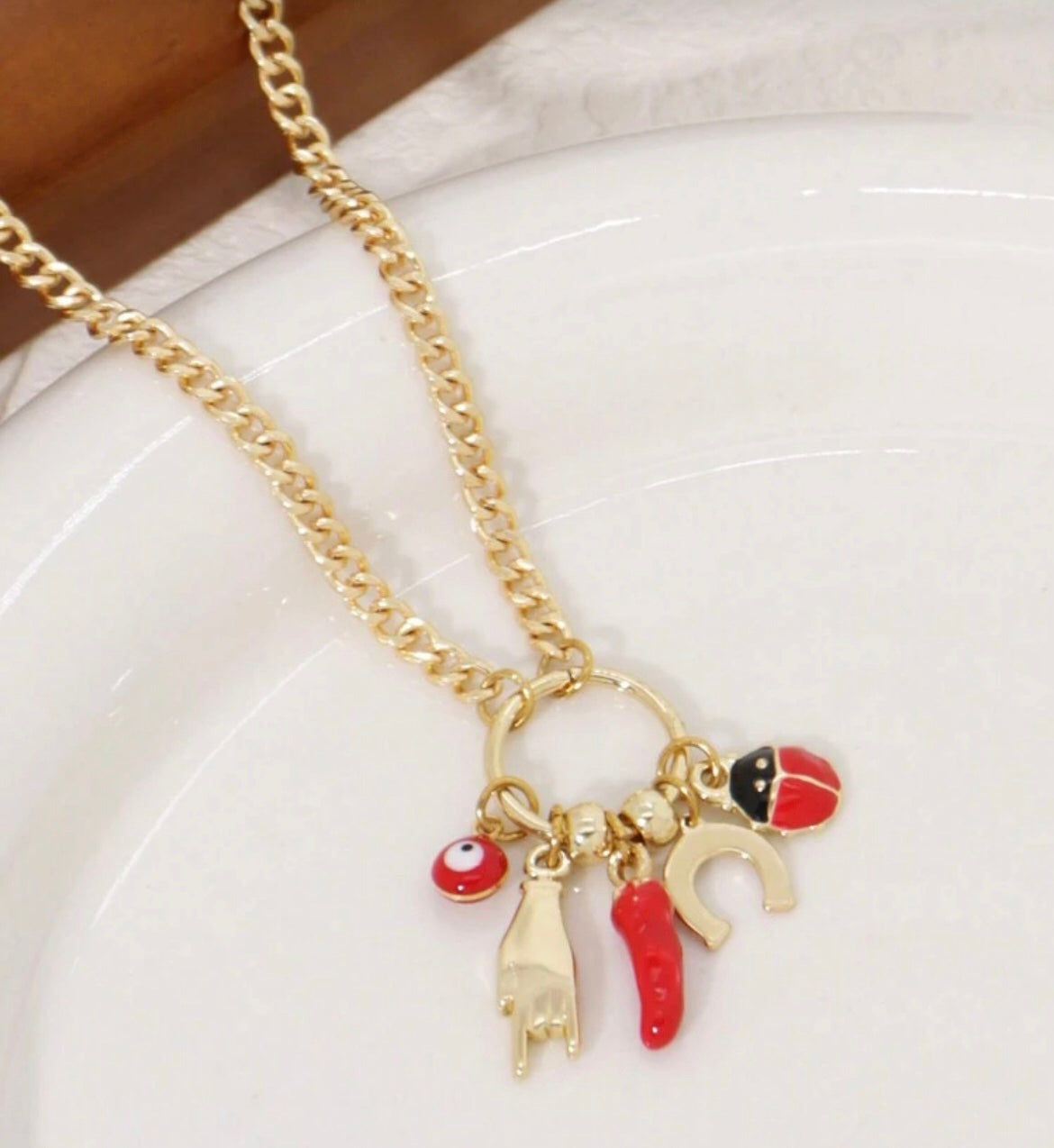 Evil Eye Protection Charm Necklace