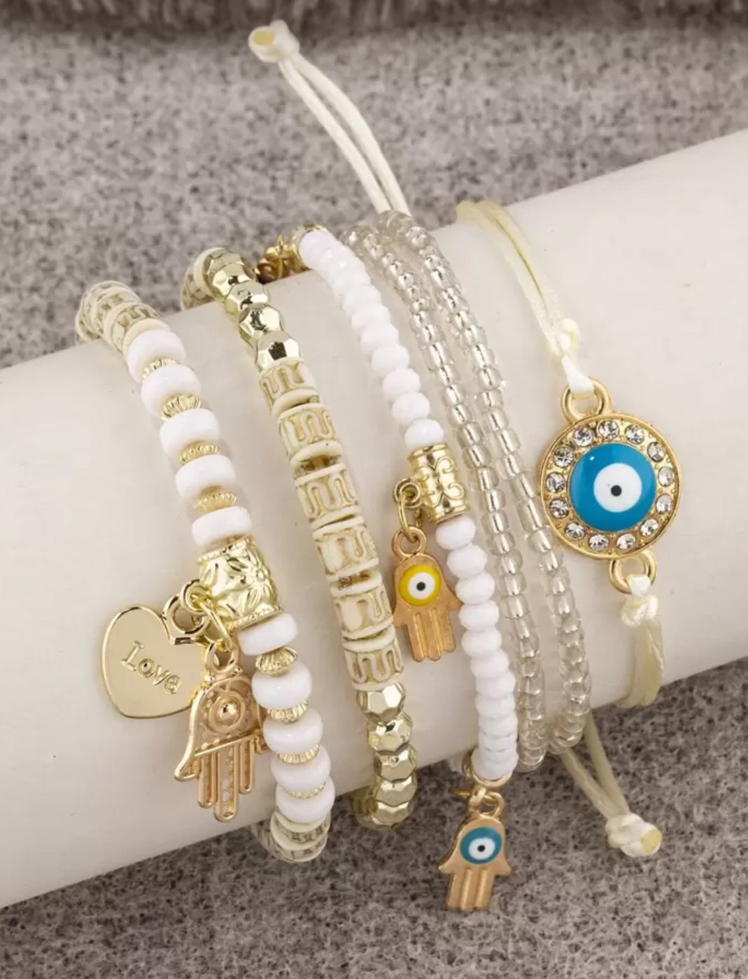 Evil Eye 6 bracelet set- multiple colors to choose from