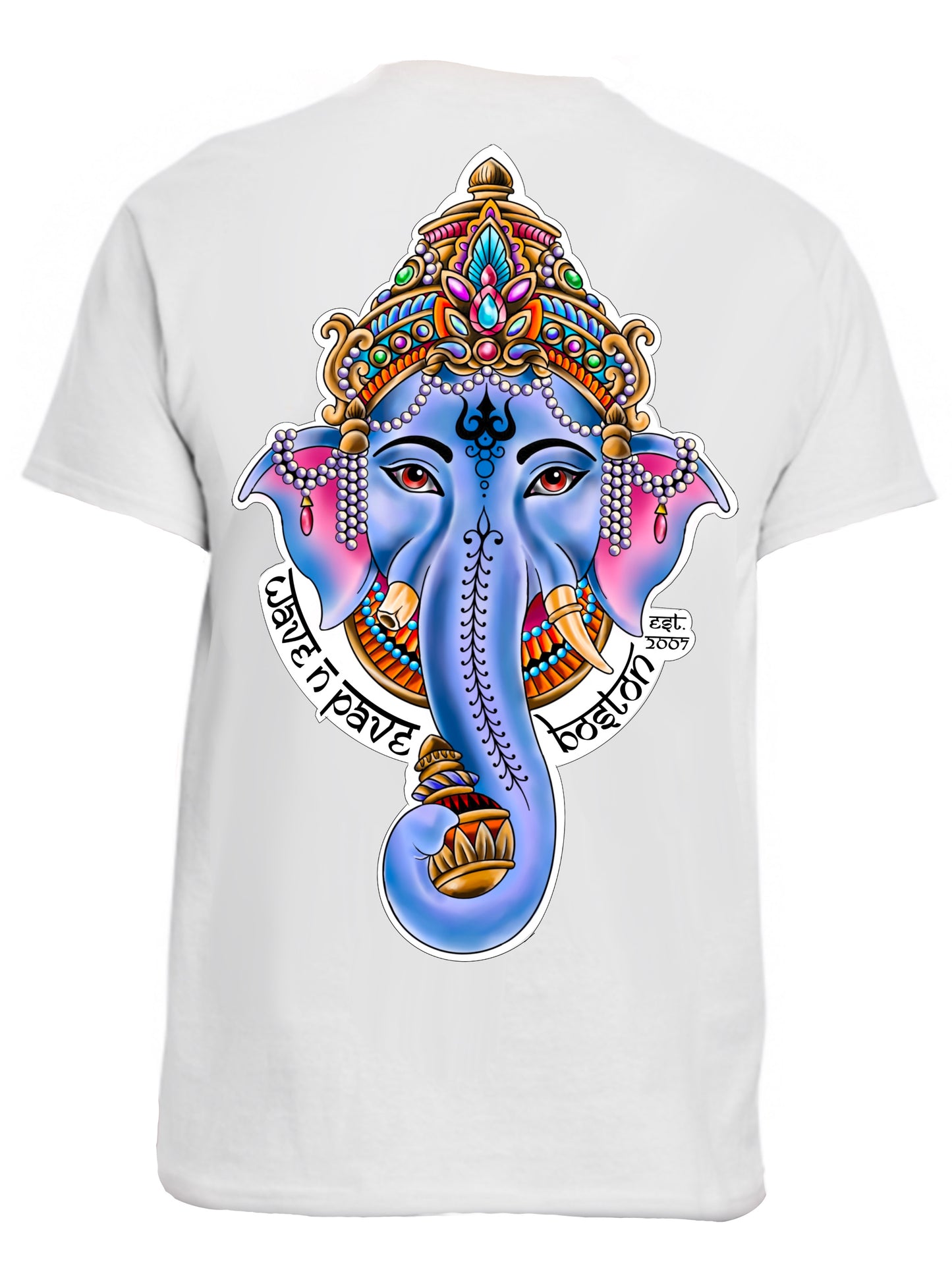 Ganesha Remover of obstacles Mens crew neck t- shirt