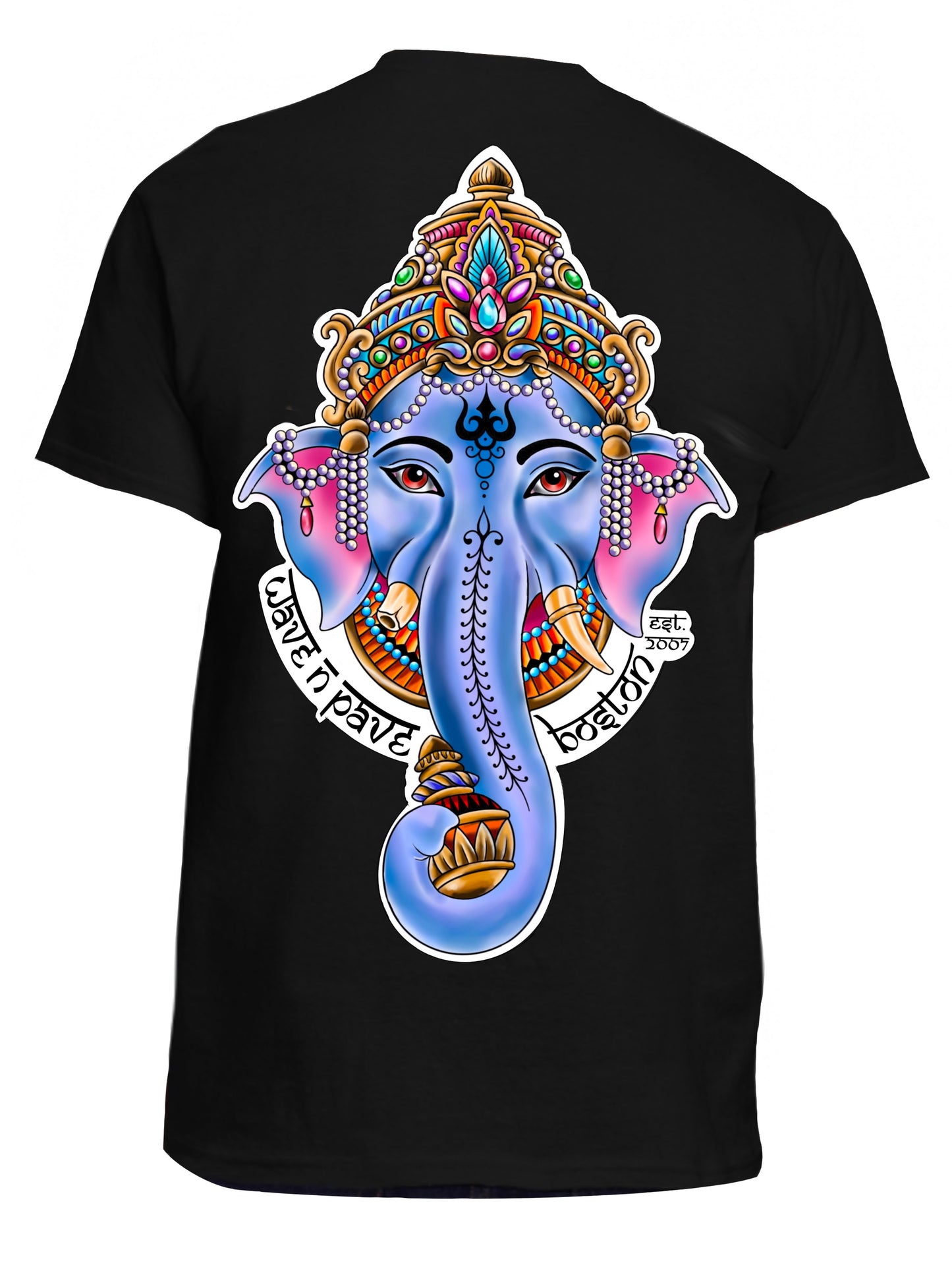 Ganesha Remover of obstacles Mens crew neck t- shirt