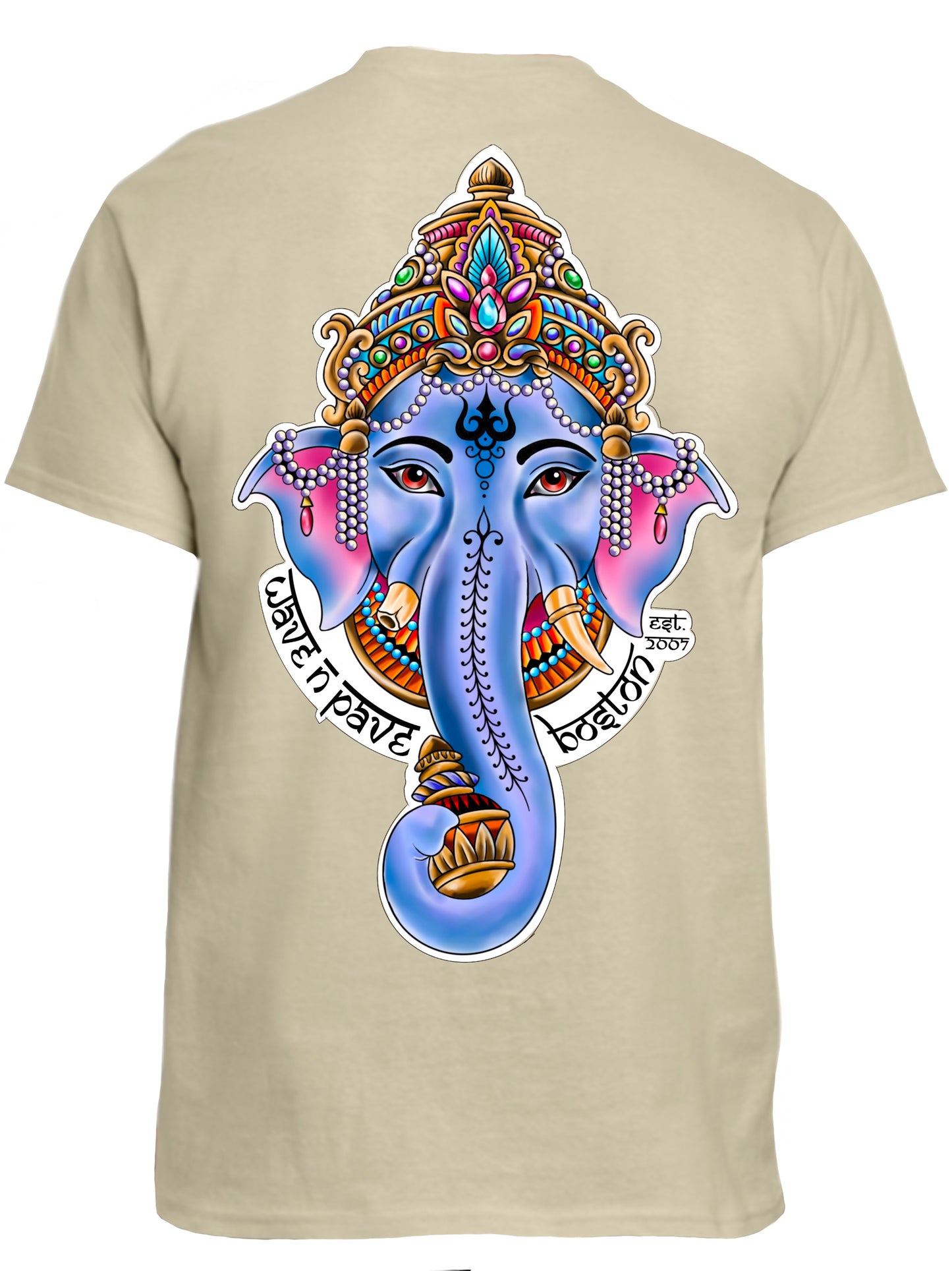Ganesha Remover of obstacles Mens crew neck t- shirt
