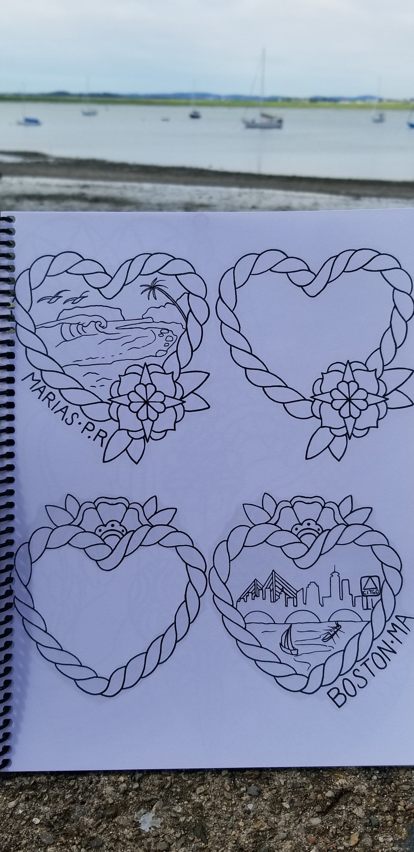Original Tattoo Flash Coloring Book - Carissa Lee Sketchbook Vol 1.