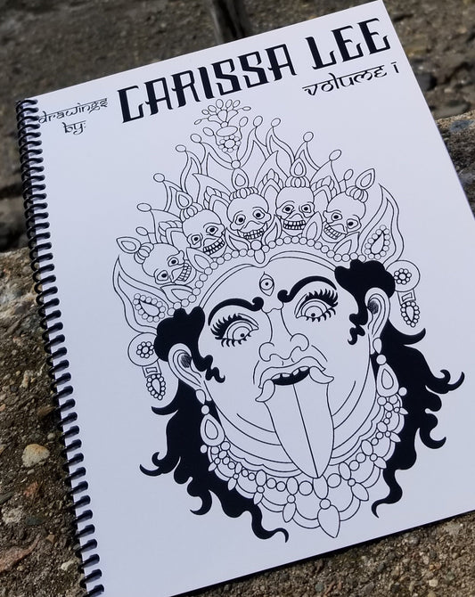 Original Tattoo Flash Coloring Book - Carissa Lee Sketchbook Vol 1.