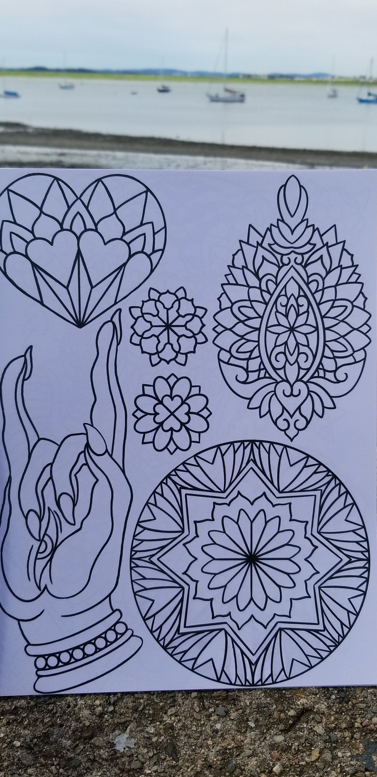 Original Tattoo Flash Coloring Book - Carissa Lee Sketchbook Vol 1.