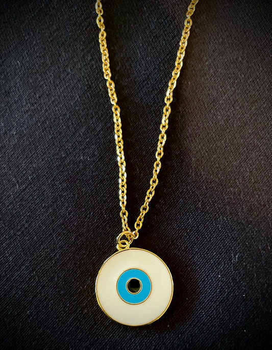 Round 1” Evil  Eye Pendant