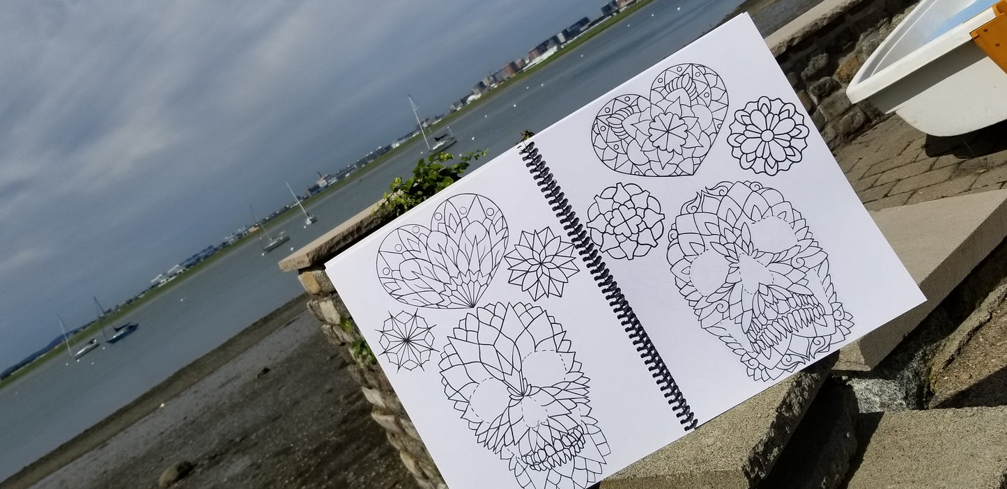 Original Tattoo Flash Coloring Book - Carissa Lee Sketchbook Vol 1.
