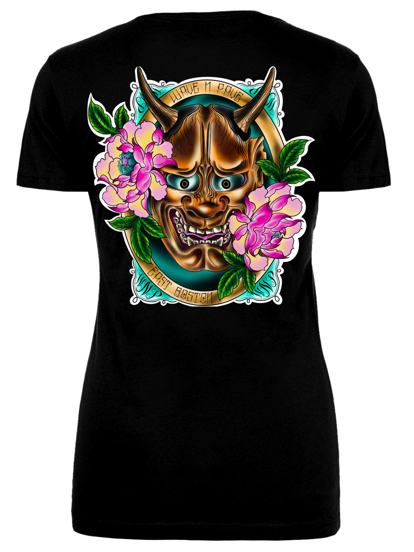 Hannya Woman’s Fitted V-Neck Tee