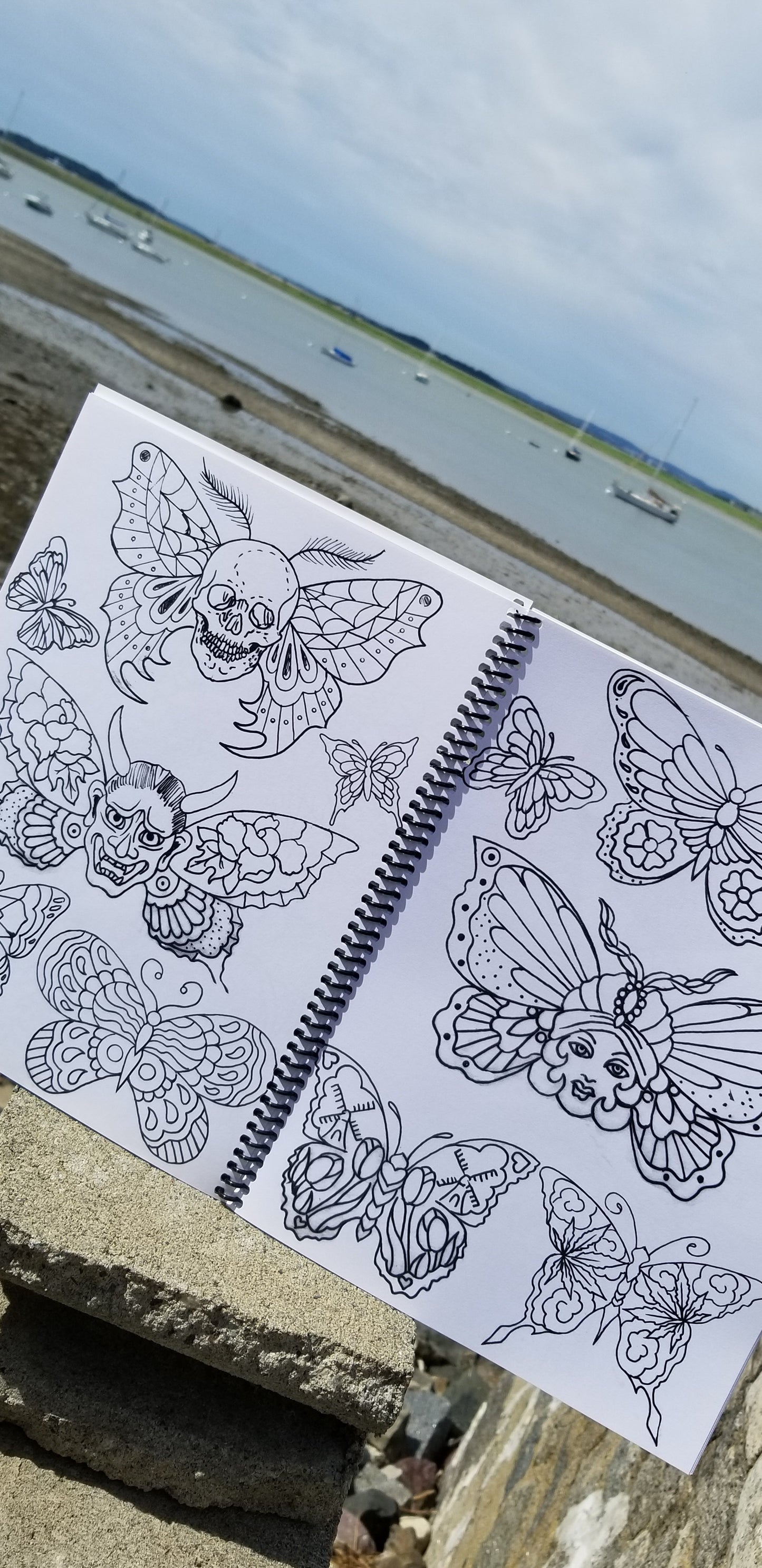 Original Tattoo Flash Coloring Book - Carissa Lee Sketchbook Vol 1.