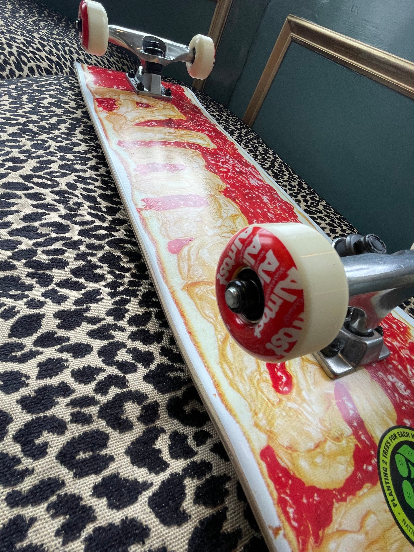 Almost Peanut Butter And Jam Factory Complete Skateboard Strawberry 7.625
