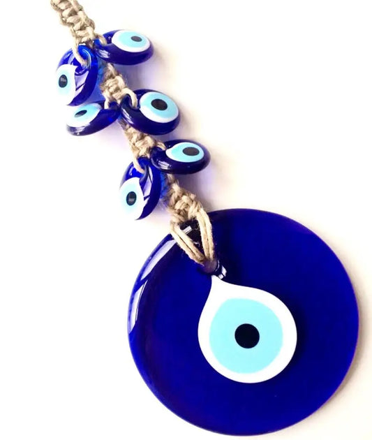 Large Turkish Glass Evil Eye Wall Hanging