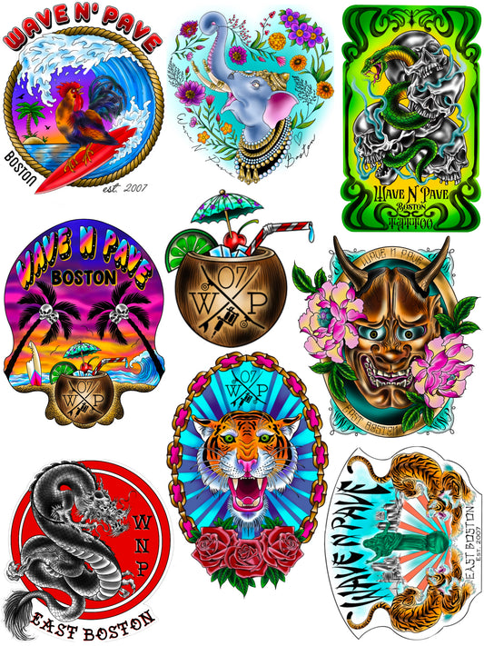 Wicked Awesome Mixed Sticker Pack/Singles