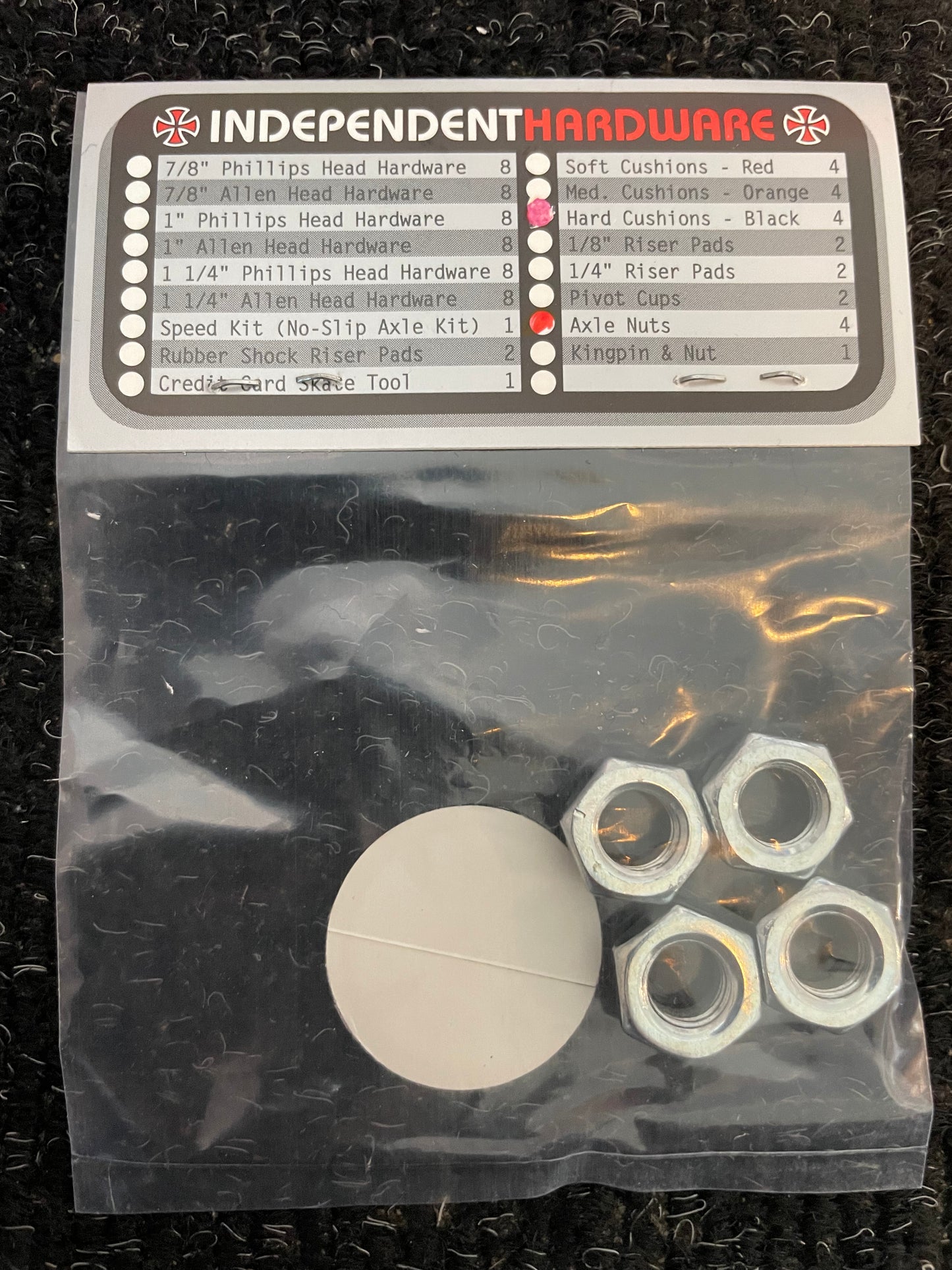 Independent Axel Nut 4 Pack